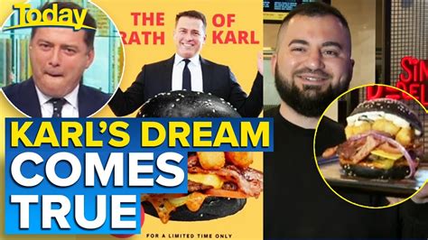 Melbourne Restaurant Names Burger After Karl Today Show Australia