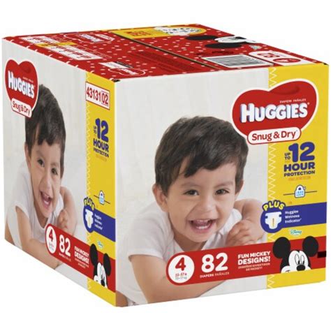 Huggies Snug And Dry Size 4 Diapers 82 Count Fred Meyer