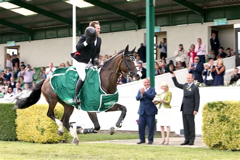 The Winner Of The 2015 Ripon Select Foods Cock O The North Show Jumping Trophy Douglas Duffin