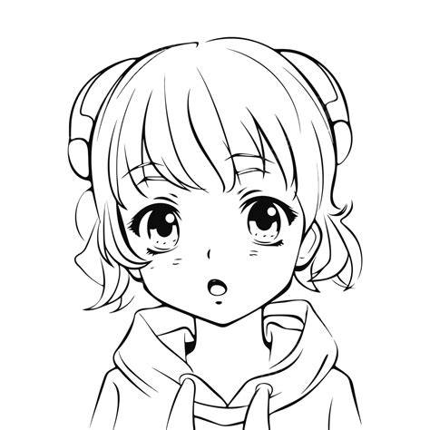 Anime Girl Printable Coloring Pages