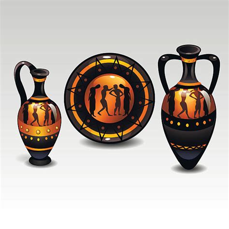 Ancient Greek Pottery Clip Art Vector Images And Illustrations Istock