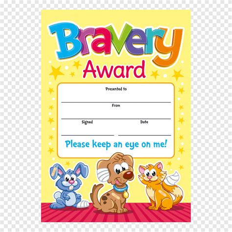 Bravery Award Certificate Template