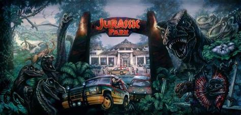 Jurassic Parkl Mural In The Lost World Dinosauri