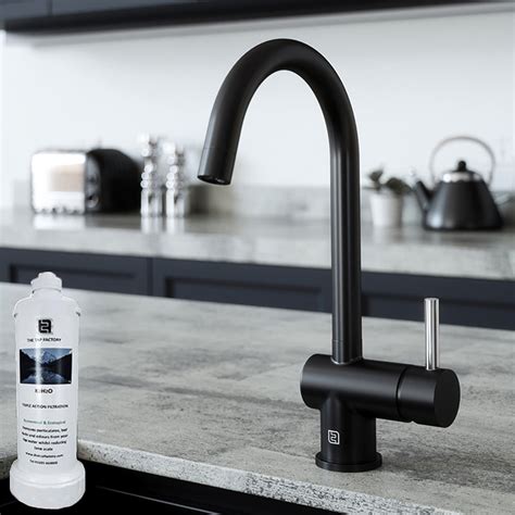 Kitchen sinks can be a real statement piece. Vibrance Single Lever Black Kitchen Sink Mixer Tap ...