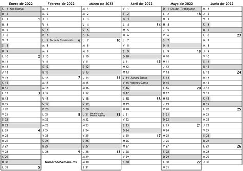 Lista 90 Foto Calendario 2022 Con Semanas Numeradas Para Imprimir Cena