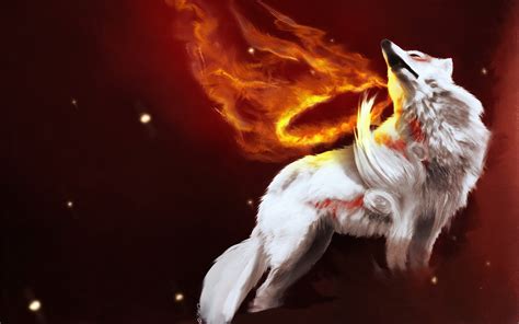Wolf On Fire Wallpapers And Images Wallpapers Pictures Photos