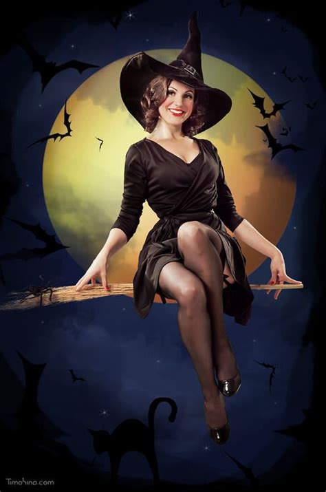 Pin Up Witch Halloween Culture Every Day Is Halloween Halloween Pin Up Vintage Halloween
