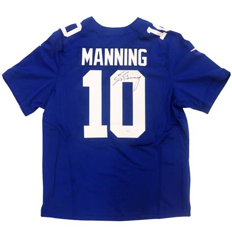 Charitybuzz Eli Manning Autographed New York Giants Jersey Lot 1781608