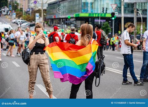 March Of Equality Kyiv Pride 2019 Editorial Stock Image Image Of