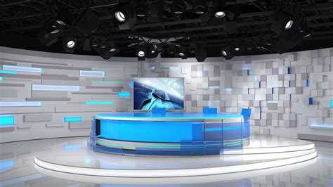 Virtual Tv Studio 02 3d Model In Exhibit 3dexport