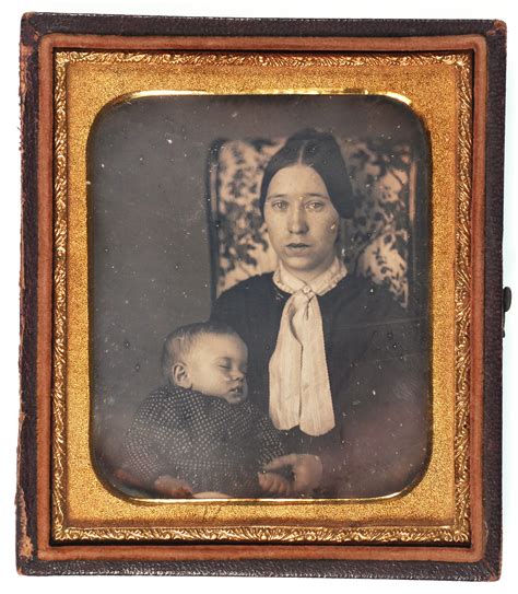 Post Mortem Daguerreotype Mother And Child
