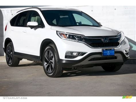 2015 White Diamond Pearl Honda Cr V Touring 101443267