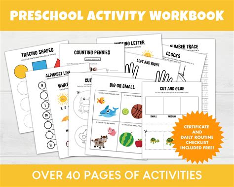 Best Preschool Workbooks Printable Childrens Wedding Activity Pack Ideas