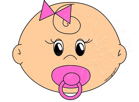With so many options, you'll definitely be able to find the perfect cake design for the baby shower you're hosting. Baby Shower Cute baby face girl - Coloring Page