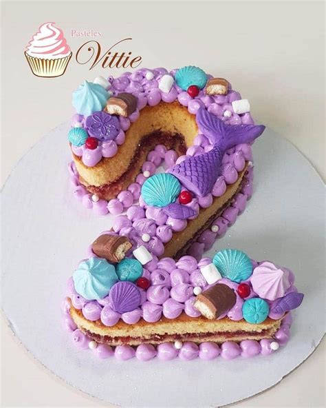 Pastel De Número 2 Number Cakes For A Party Number Cakes Cake Desserts