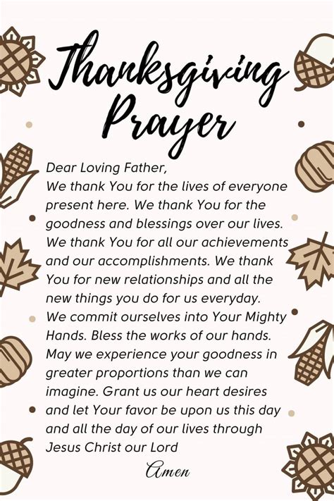 30 Best Thanksgiving Prayer To Get You In The Grateful Spirit