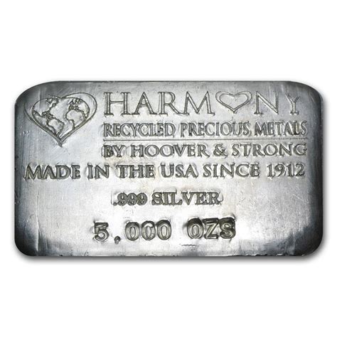 Buy 5 Oz Silver Bar Hoover And Strong Apmex