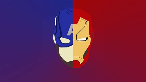 Iron Man And Captain America Artwork Wallpaperhd Superheroes
