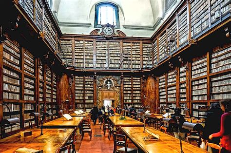 Historical Libraries Of Florence Italy