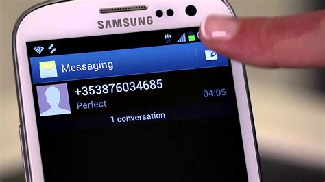 Samsung Galaxy Siii Reading And Writing Text Messages Youtube