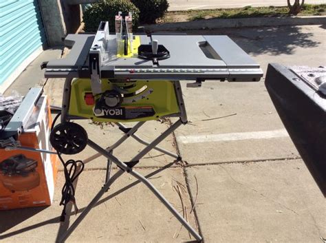 Ryobi Rts22 10” Table Saw Wfolding Stand And Wheels For Sale In