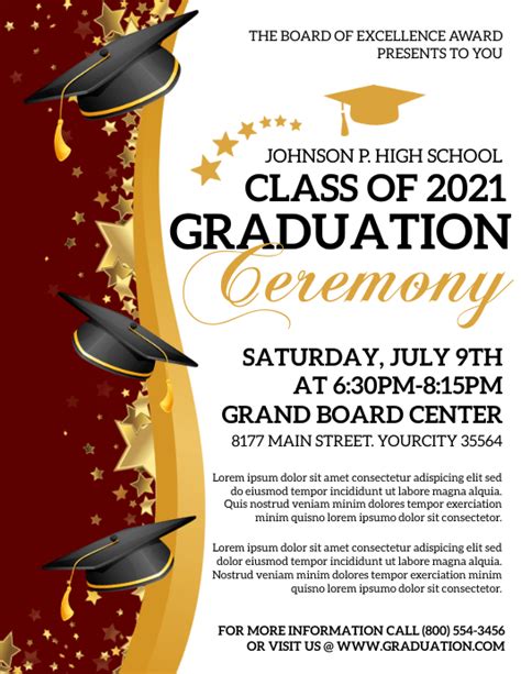 Copy Of Copy Of Graduation Ceremony Postermywall