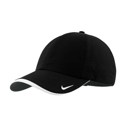 Nike Dri Fit Black Swoosh Perforated Cap Black Nike Hat Nike Golf