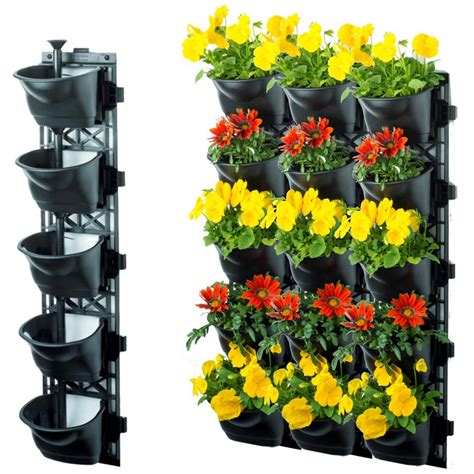 Maze Quint Vertical Garden With 3 Frames And 15 Pots Co