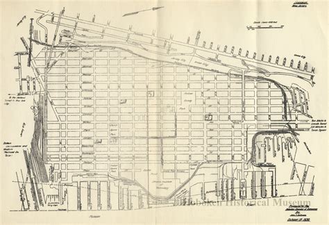Map Of Hoboken Prepared For The Hoboken Chamber Of Commerce October 15