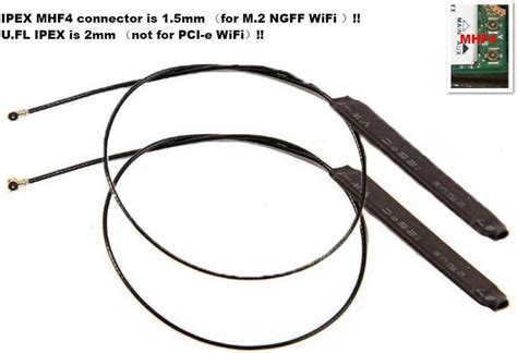 A Pair Of Ipex Mhf G G Wifi Antennas For Intel