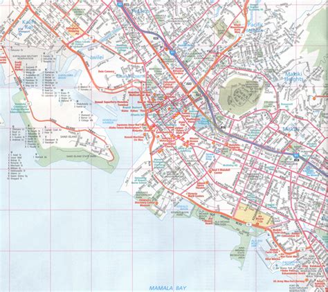 Oahu Honolulu Street Map Rand Mcnally Maps Books And Travel Guides