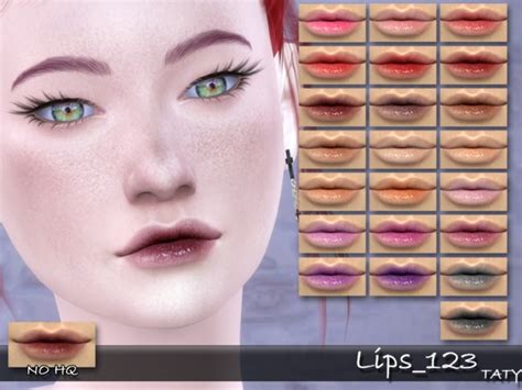 Lips 123 By Tatygagg At Tsr Sims 4 Updates