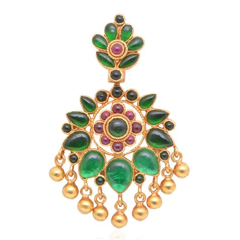 Gold Coated Gemstone Silver Pendants From Grt Jewellers