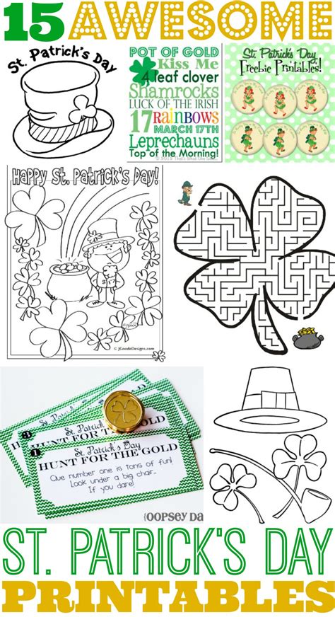 15 Awesome St Patricks Day Free Printables For Kids