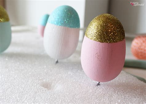 Painted And Glittered Easter Eggs So Pretty And Can Be Used Year After