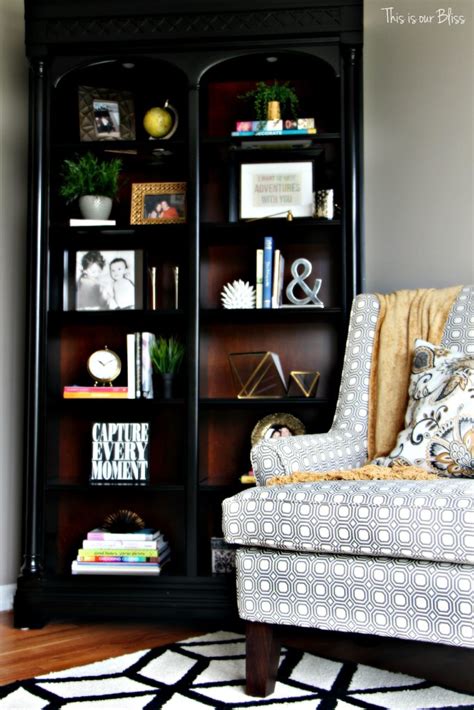 Formal Living Room Bookcase Before How To Update An Old Bookcase
