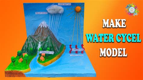 How To Make Water Cycle Model With Thermocol Make D Water Cycle