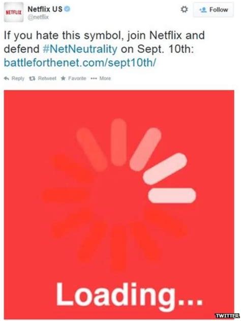 Twitter Netflix And Reddit Hold Net Neutrality Protest Bbc News