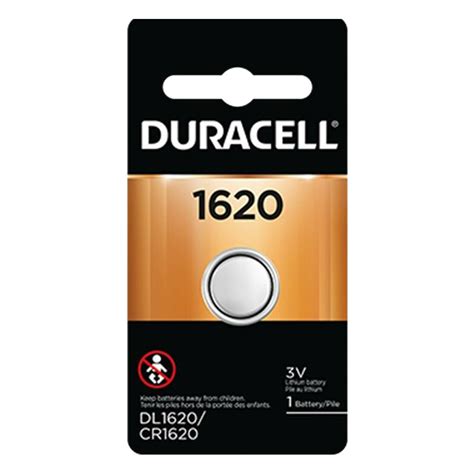 Duracell Dl1620 Lithium 3v Watchelectronic Battery