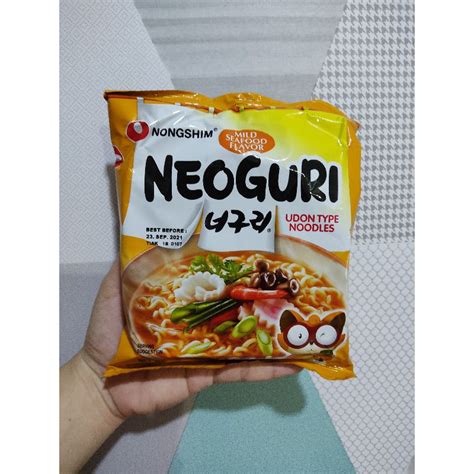 Nongshim Neoguri Seafood Mild Udon Type Noodle 120g Shopee Philippines