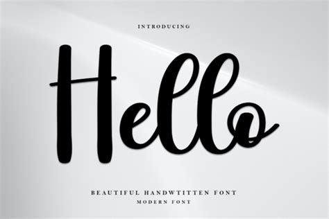 Hello Font By Ade Studio · Creative Fabrica