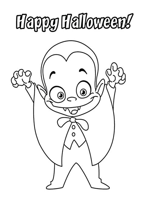 Cute Vampire Coloring Pages At Free Printable