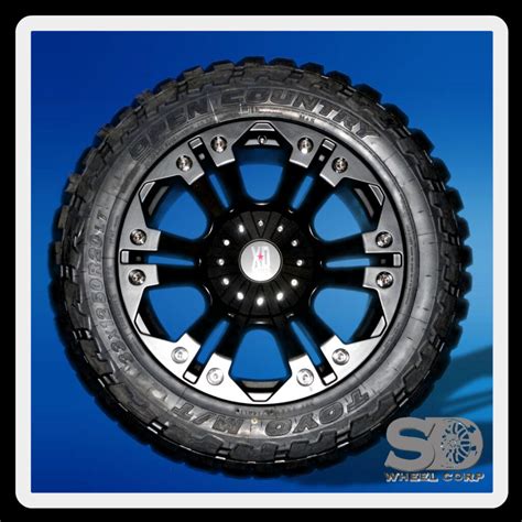 Xd Monster Black Rims W 33x1250x20 Toyo Open Country Mt Tires Wheels