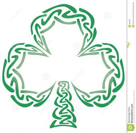 Celtic Knot Shamrock Stock Illustration Illustration Of Luck 353642