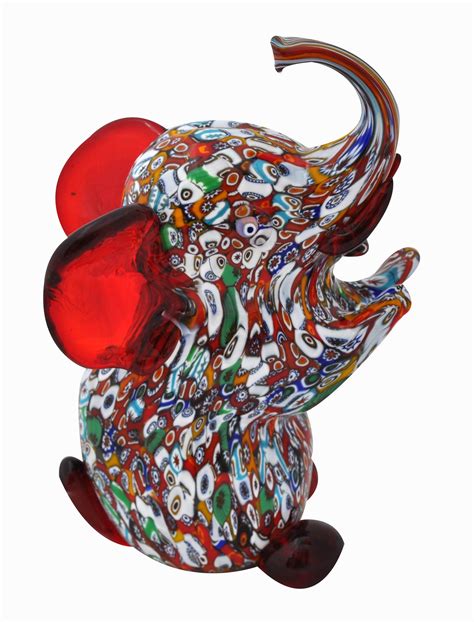 Murano Glass Elephant Aa01 Murano Glass Animals Glass Elephants