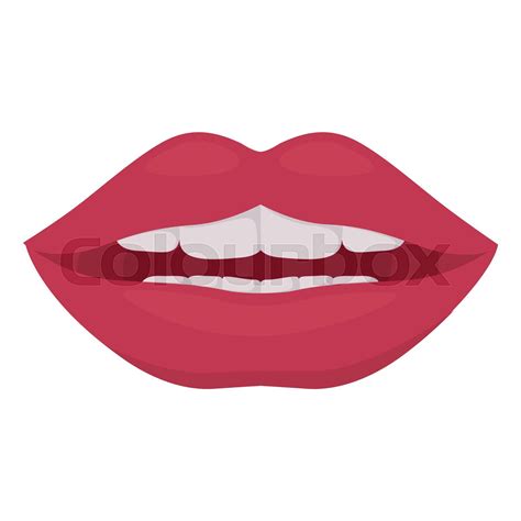 lips and mouth cartoon design stock vector colourbox