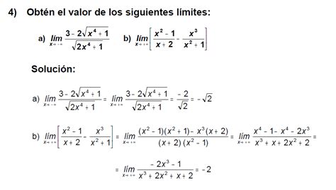 Limites Ejercicios Resueltos Ecuaciones Diferenciales Calculo
