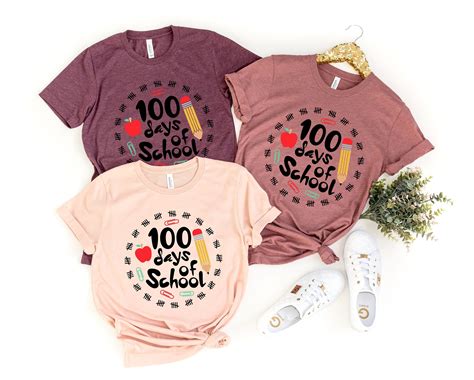 teacher 100 days brighter teacher shirt 100 days of school etsy