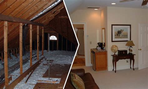 Steal some from your garage! Attic Renovation Before And After | MyCoffeepot.Org