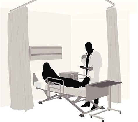 140 Patient Hospital Bed Silhouette Illustrations Royalty Free Vector